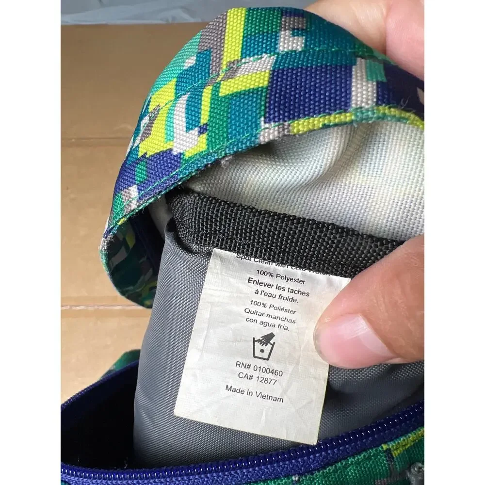 KAVU Rope Sling Bag Jungle Tropical Print Crossbody Backpack Green Travel Bag